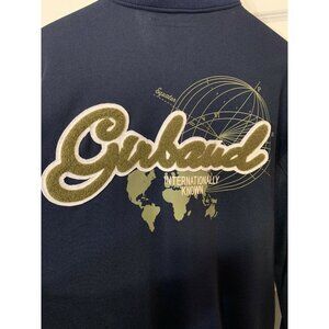 Vtg Marithe Francois Girbaud Embroidered‎ Full Zip Jacket Men’s Sz XL Blue Tan